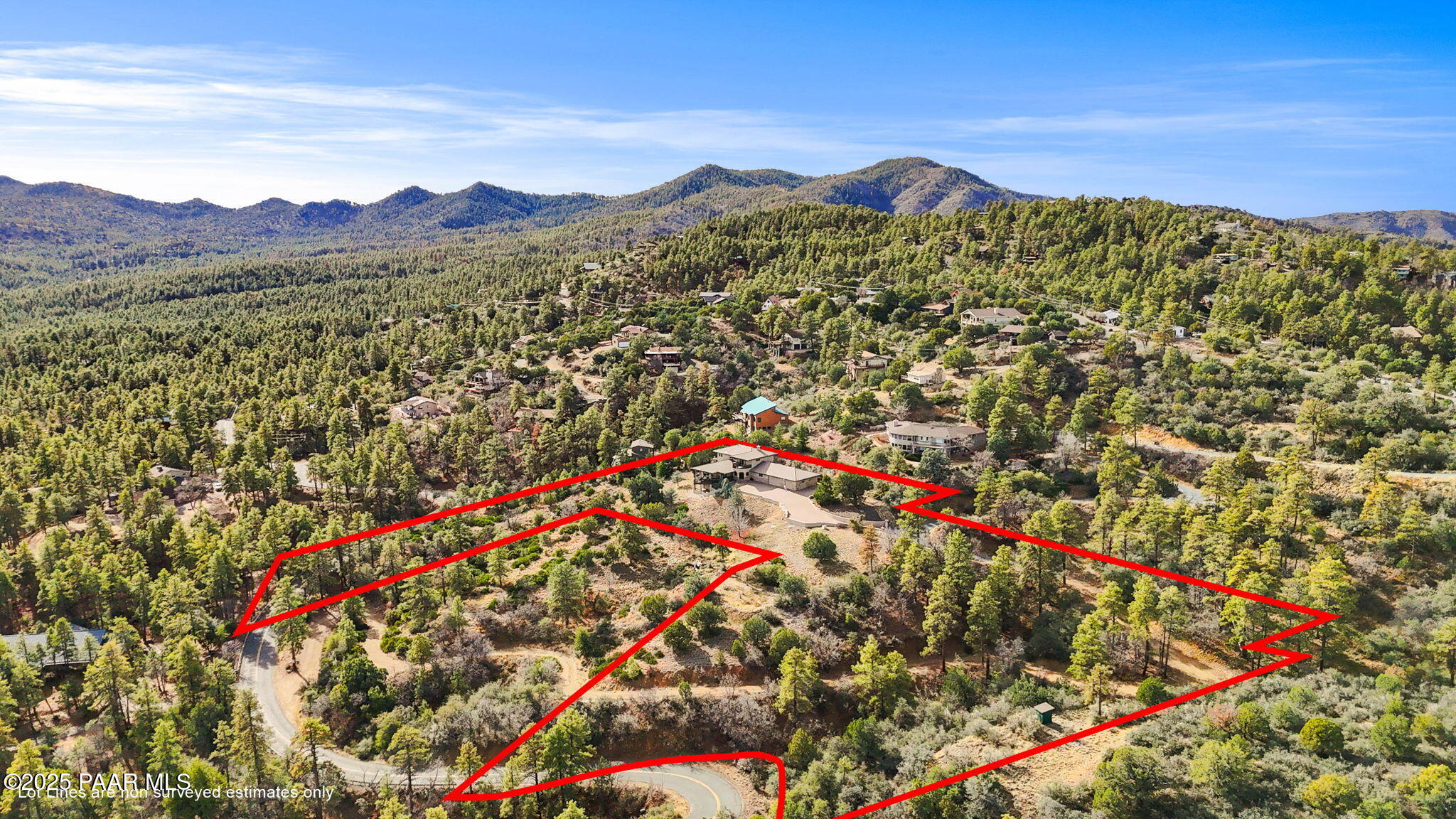 1515 North Happy Valley Road, Unit 3&4 Prescott, AZ 86305 - Photo 75 of 88 Aerial Lot Lines - 4 Ac