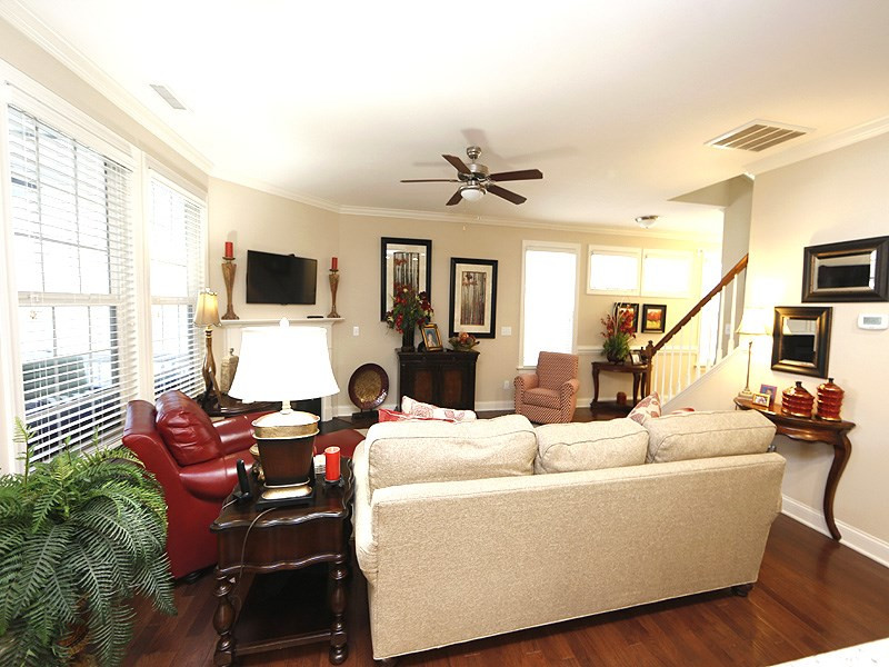 1145 Chapanoke Road Raleigh, NC 27603 - Photo 8 of 25 A view of the Living room from the kitchen/dining area. Windows provide lots of natural light. Living Room