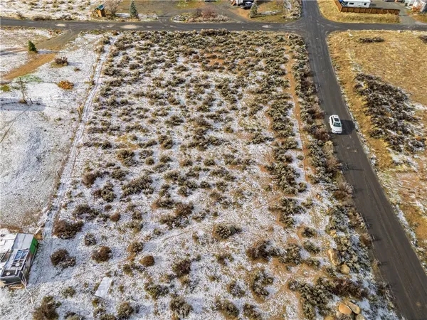 a view of a dry yard with wooden floor