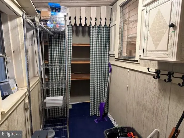 a view of storage and utility room