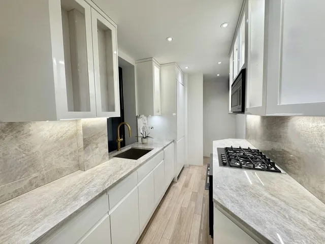 a workspace with furniture