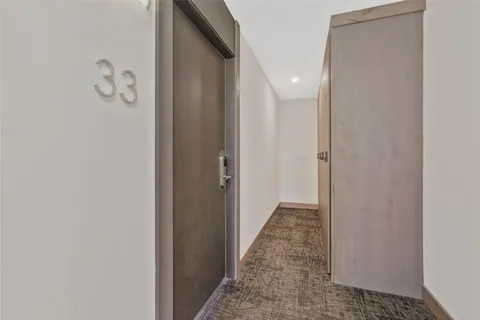 front view of a building with a yard