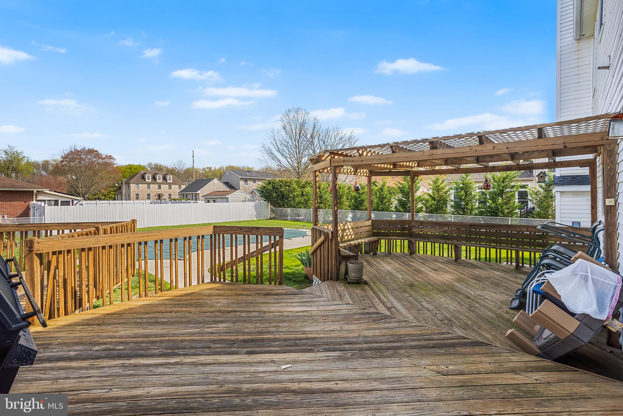 200 Casperson Street Gibbstown, NJ 08027 - Photo 53 of 64 a view of a balcony with wooden floor and city view