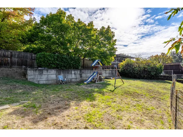 a backyard of a house
