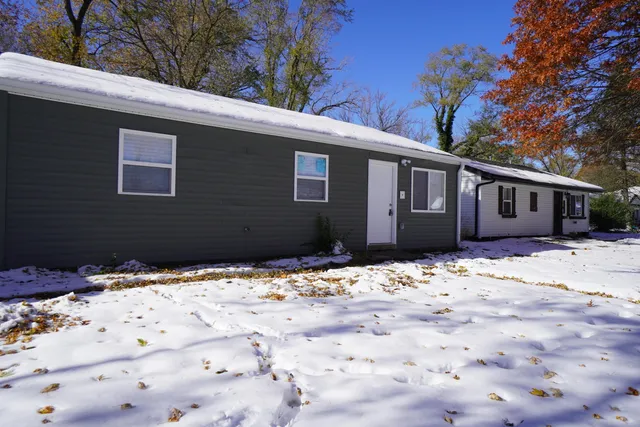 a front view of a house