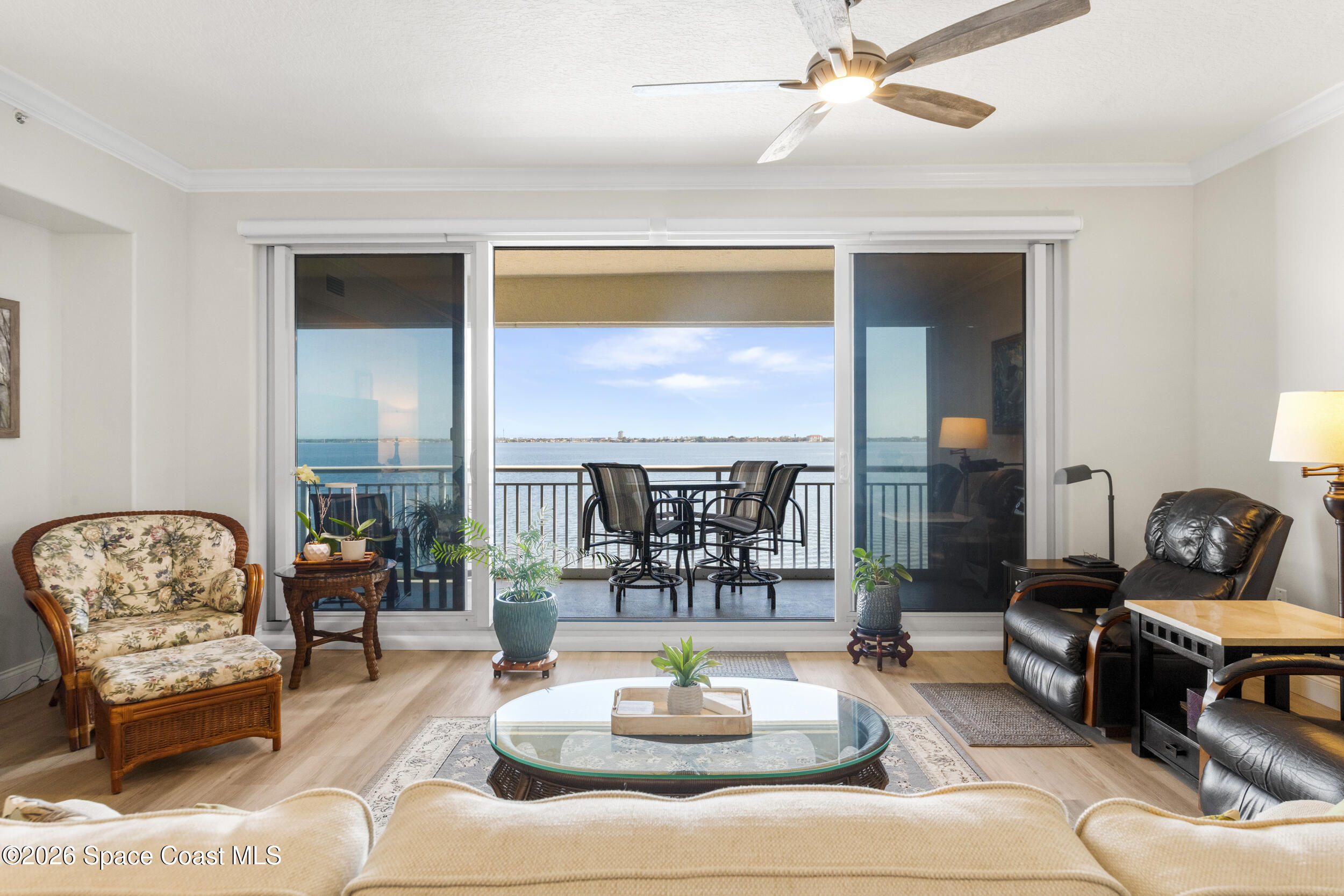4955 Dixie Highway Northeast, Unit 702 Palm Bay, FL 32905 - Photo 26 of 54 a living room with furniture and a large window