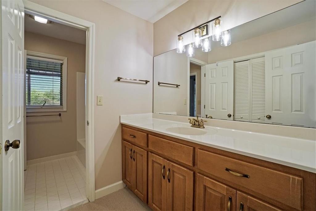 188 Tea Berry Lane Jasper, GA 30143 - Photo 33 of 68 a bathroom with a sink a vanity and a mirror