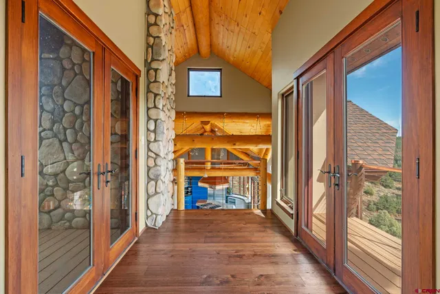 a view of an entryway door