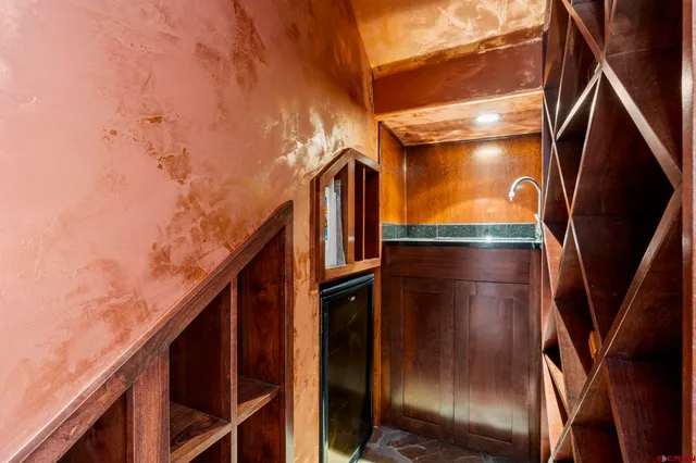 a close view of sliding door