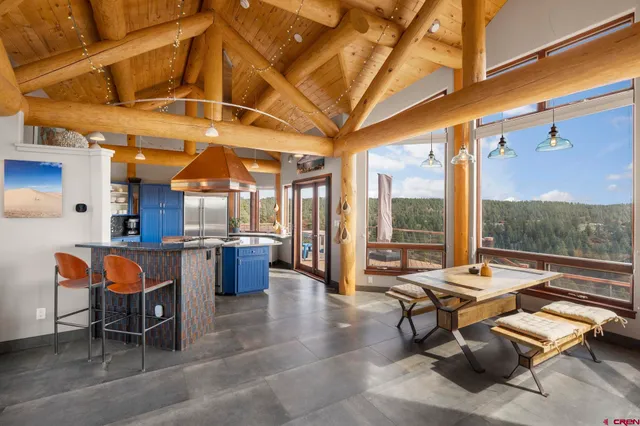 a outdoor space with furniture