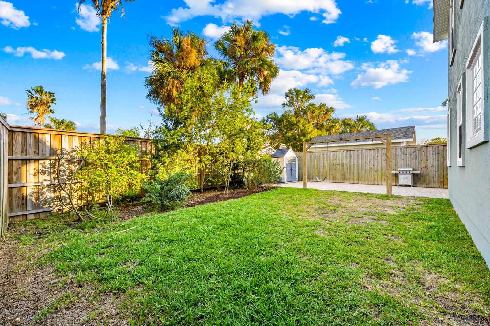 120 Menendez Road, Unit A St. Augustine, FL 32080 - Photo 34 of 50 a view of a back yard of the house