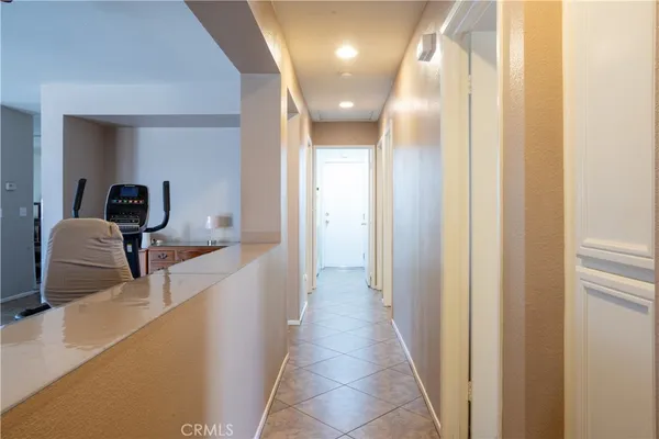 a view of a hallway with a elevator
