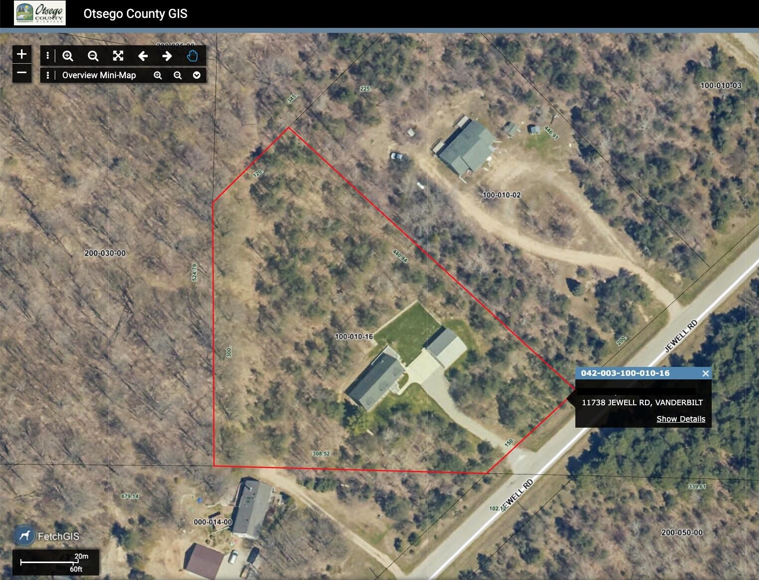 11738 Jewell Road Vanderbilt, MI 49795 - Photo 26 of 45 Aerial - 11738 Jewell Rd
