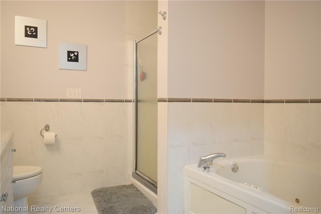 66435 Powell Road Washington, MI 48095 - Photo 13 of 22 master bath w/ jetted tub & stand up shower