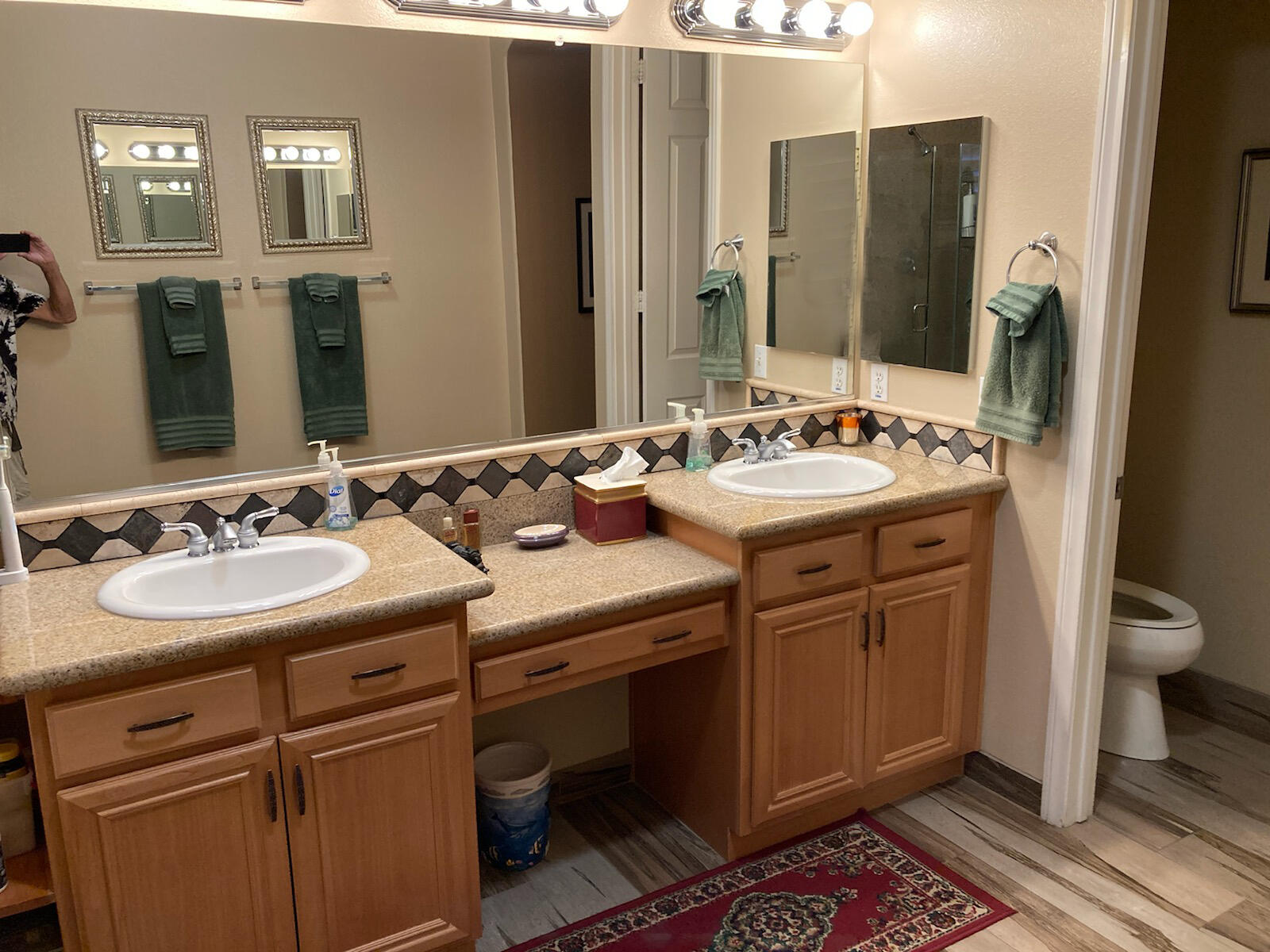 49714 Newman Circle Indio, CA 92201 - Photo 29 of 42 a bathroom with a sink double vanity and a mirror