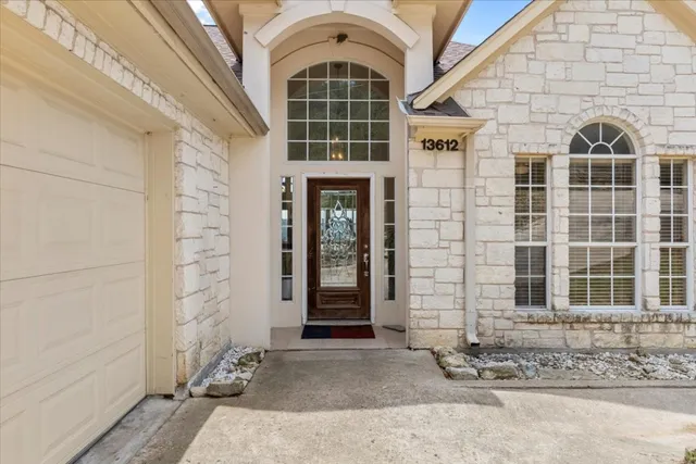 a front view of a building