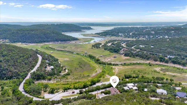 a view of lake and mountain