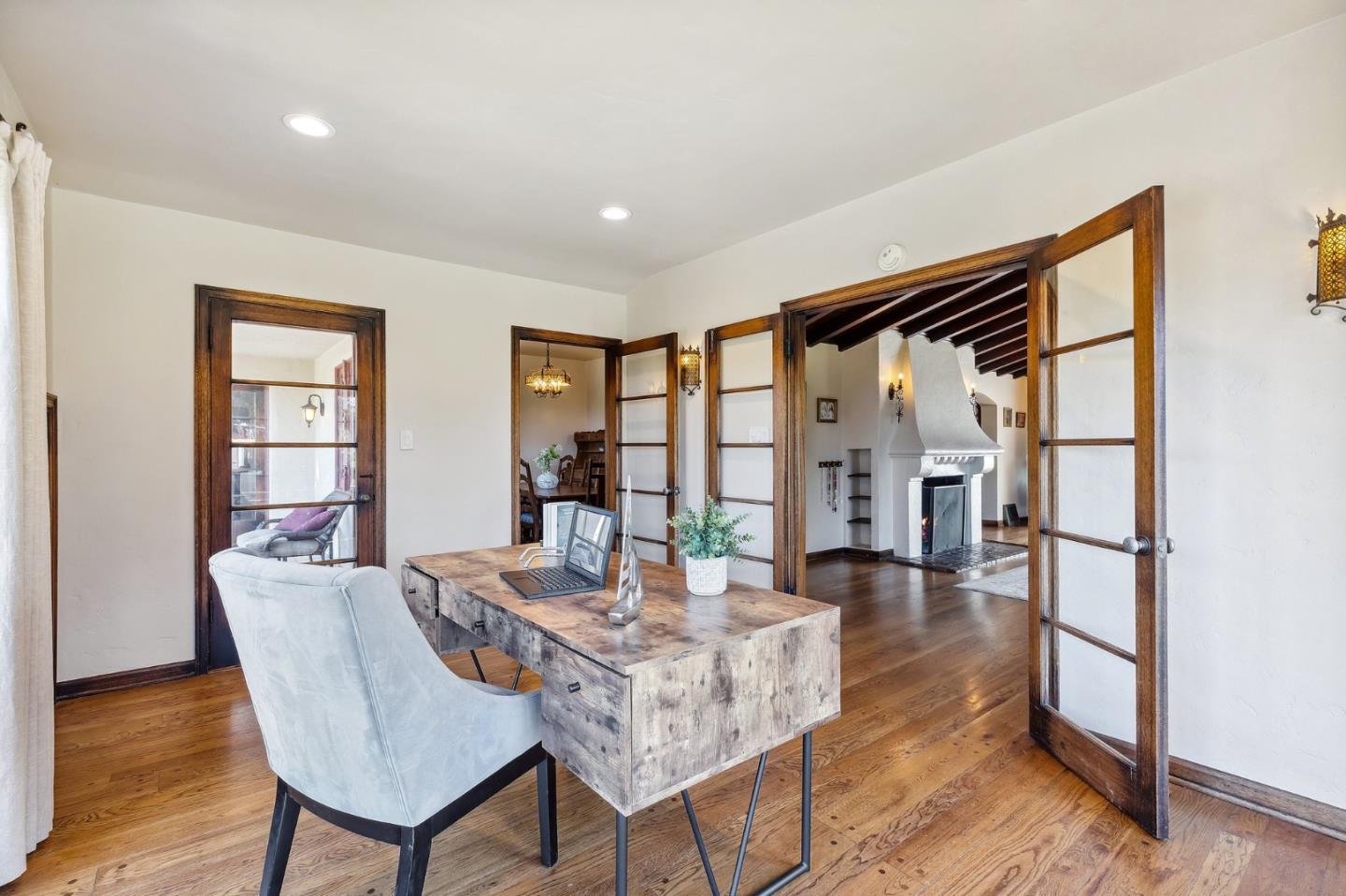 333 Crest Drive San Jose, CA 95127 - Photo 18 of 69 a dining room with furniture and wooden floor