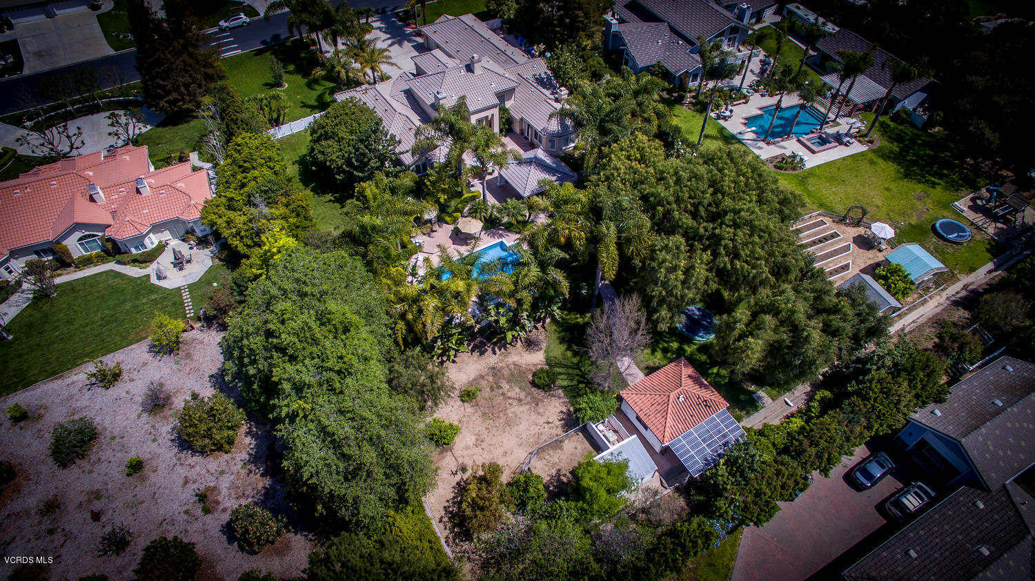 11112 Red Barn Road Camarillo, CA 93012 - Photo 35 of 54 an aerial view of residential house with outdoor space and swimming pool