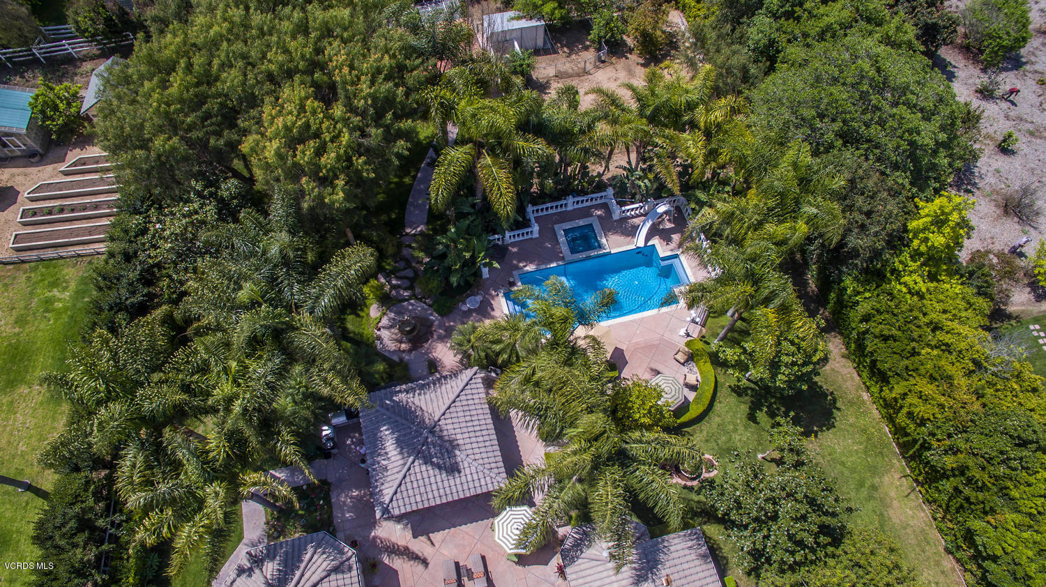 11112 Red Barn Road Camarillo, CA 93012 - Photo 38 of 54 an aerial view of a house with a yard