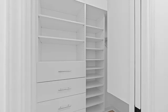 a view of walk in closet