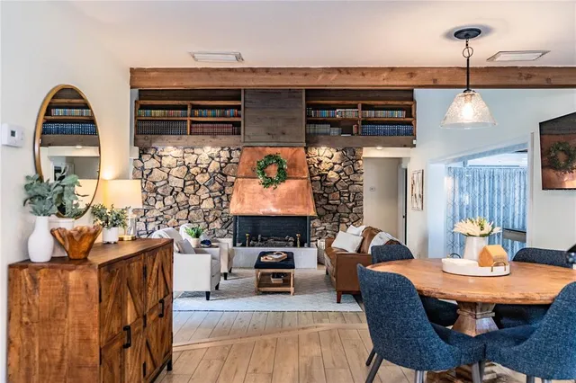 a outdoor space with patio furniture