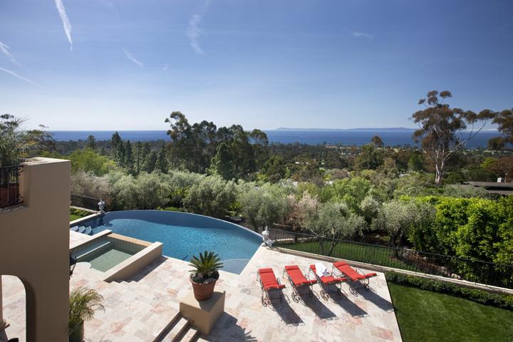1136 Glenview Road Montecito, CA 93108 - Photo 16 of 18 a view of swimming pool with a yard