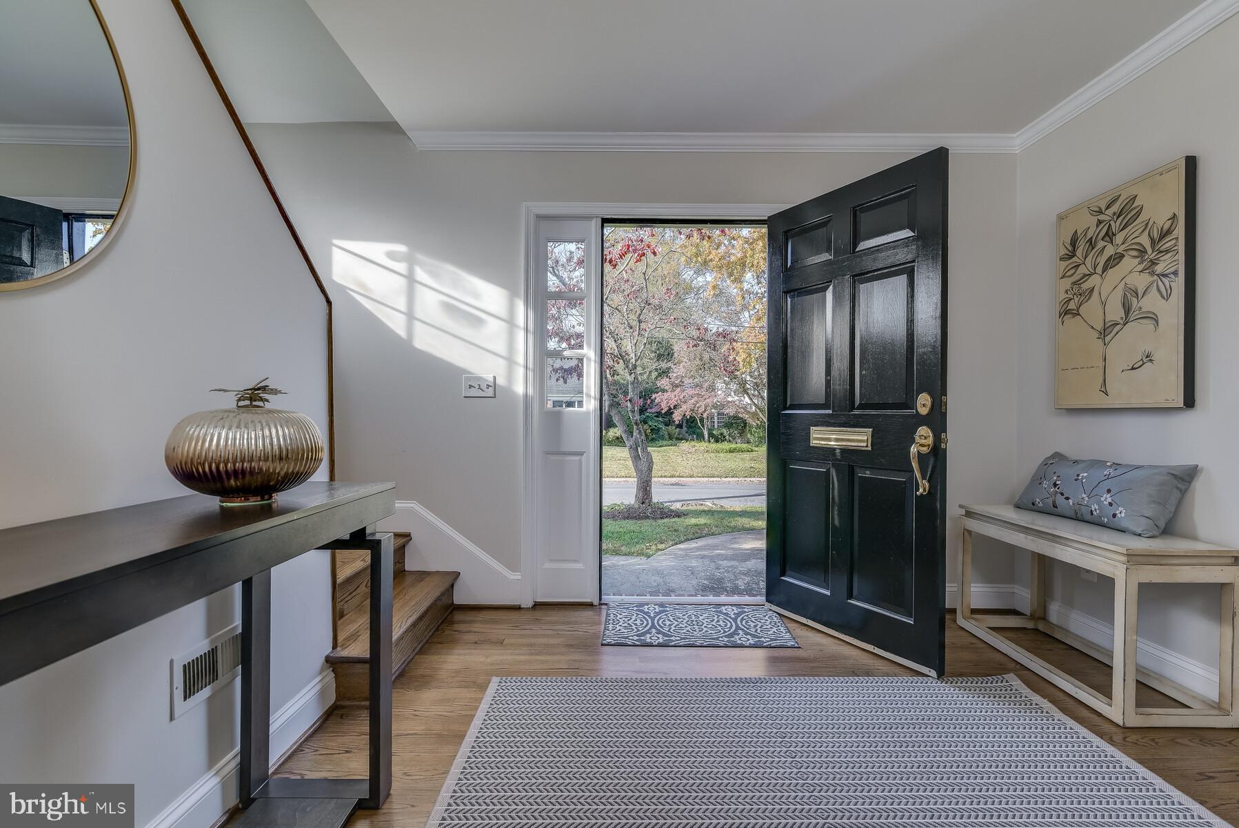 A huge entrance foyer addition