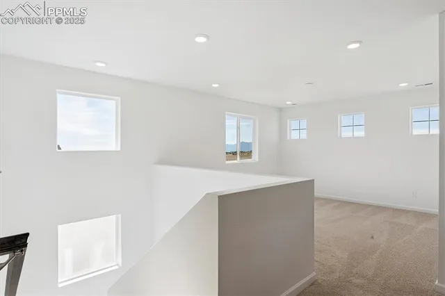 a view of livingroom with kitchen