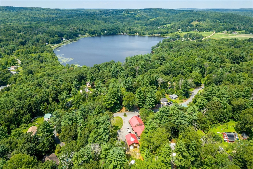 8 Oakwood Road Brimfield, MA 01010 - Photo 32 of 34 an aerial view of residential house with outdoor space and trees all around