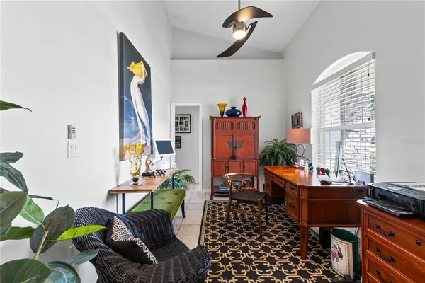 a room with furniture and a window