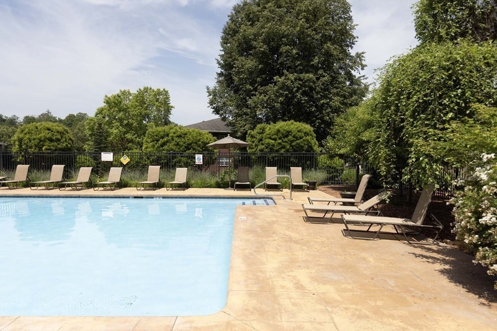 64 Jacqueline Road, Unit 3 Waltham, MA 02452 - Photo 26 of 27 a view of swimming pool with outdoor seating and plants