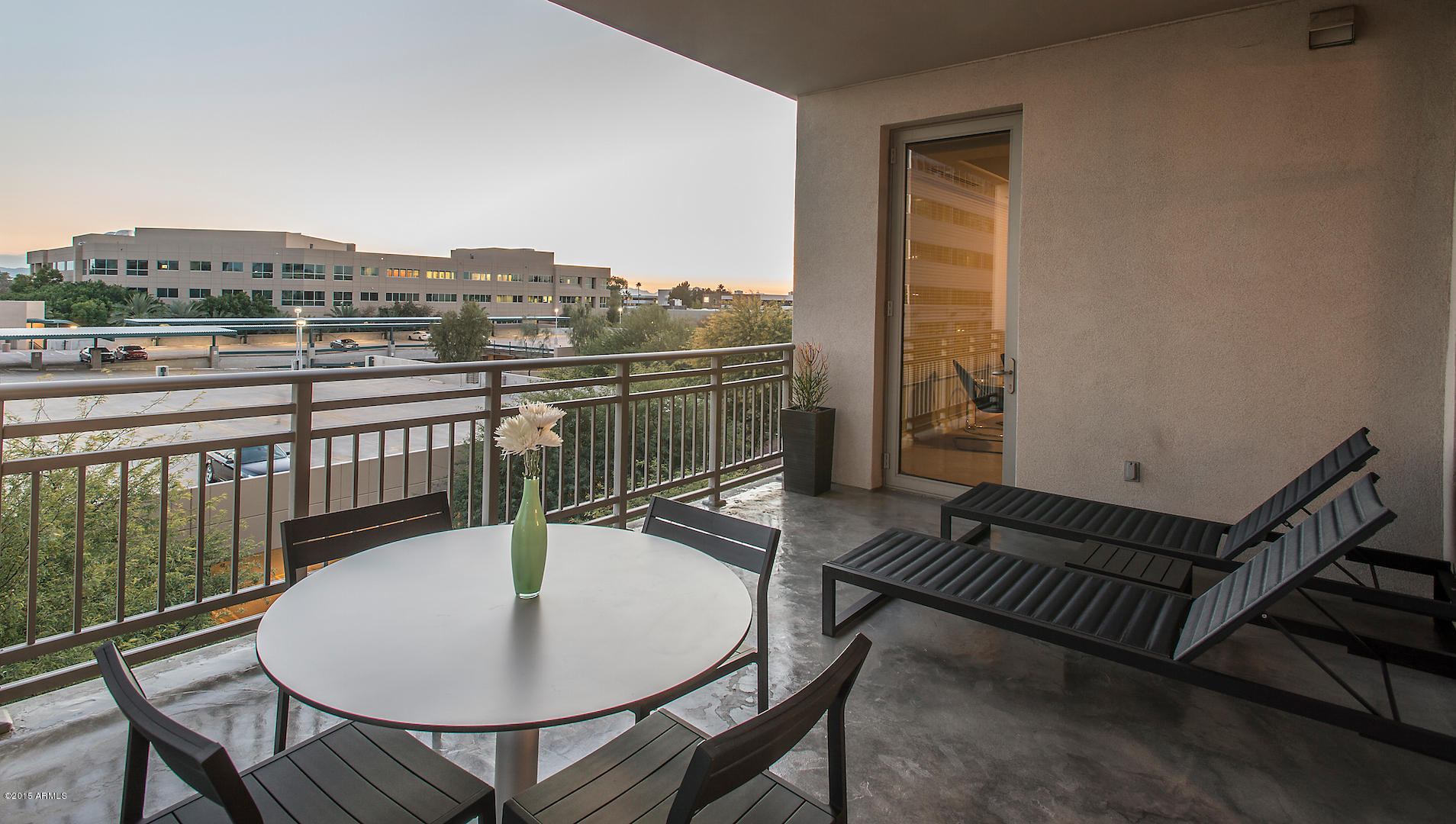 2211 East Camelback Road, Unit 304 Phoenix, AZ 85016 - Photo 27 of 34 Dine on your balcony and enjoying views
