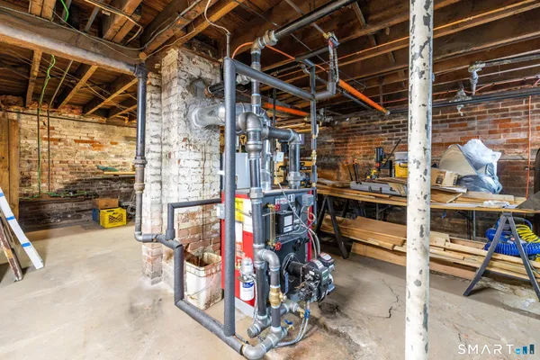 a view of storage and utility room