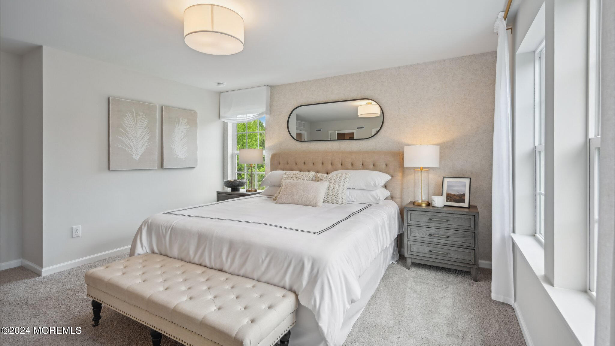 8 Rothbury Court Tinton Falls, NJ 07753 - Photo 35 of 43 a bedroom with a bed mirror and a window