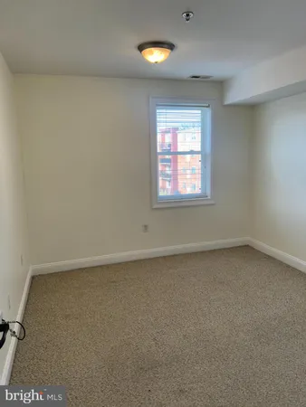 an empty room with an entryway