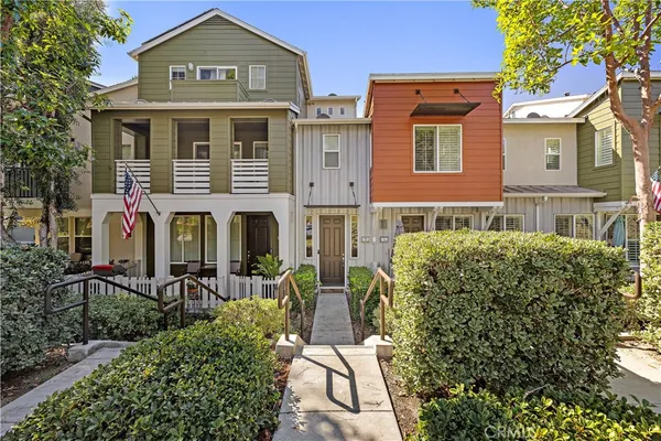 a front view of multi story residential apartment building