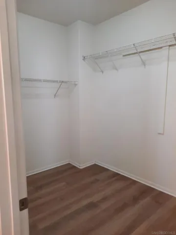 a view of a room with empty racks