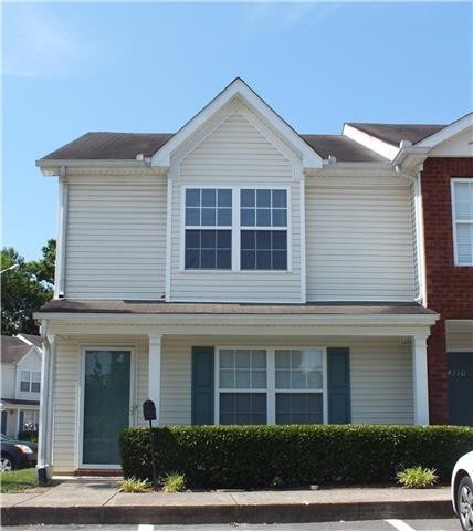 a front view of residential houses