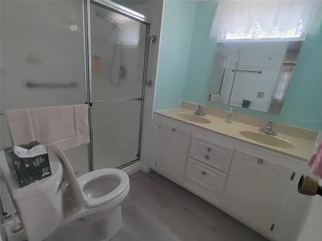 a workspace with furniture and window