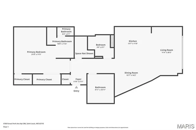 $329,900 | 4100 Forest Park Avenue, Unit 306, St. Louis, MO 63108
