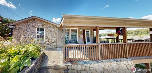 a view of a house with a balcony