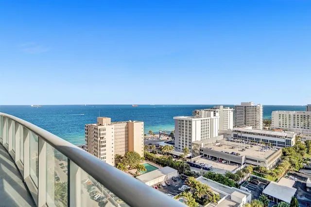 a view of a city with tall buildings