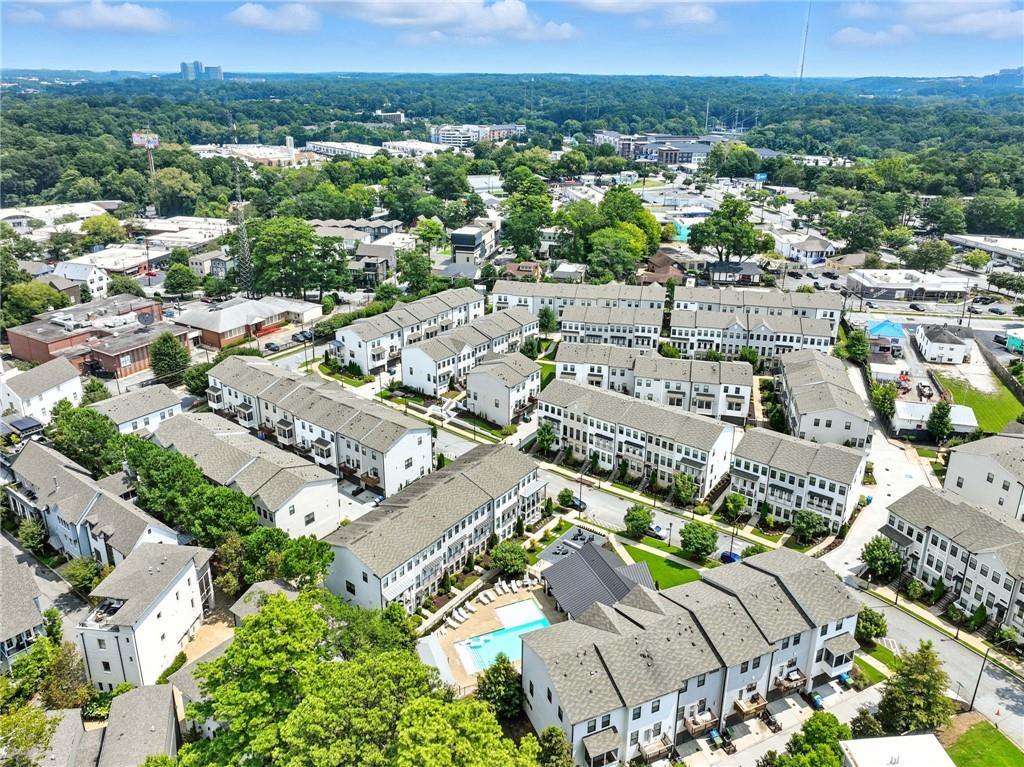 705 Bismark Road Northeast Atlanta, GA 30324 - Photo 36 of 41 an aerial view of a city with lots of residential buildings