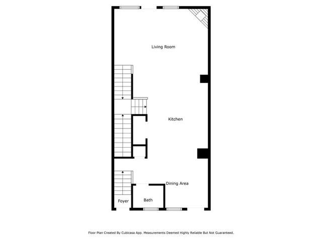 a picture of a bench in a white building