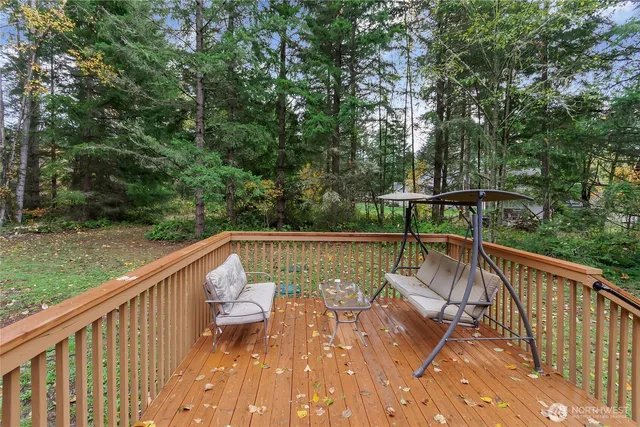 a view of backyard with green space