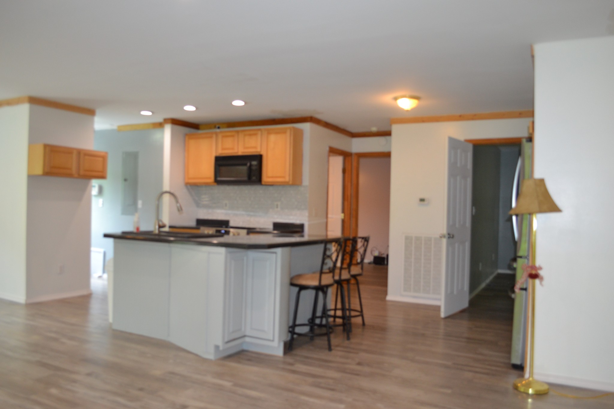 1505 Add Stafford Road Hilham, TN 38568 - Photo 6 of 65 a kitchen with stainless steel appliances granite countertop a refrigerator and a stove top oven
