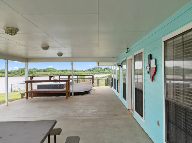 a view of lobby with furniture and floor to ceiling window