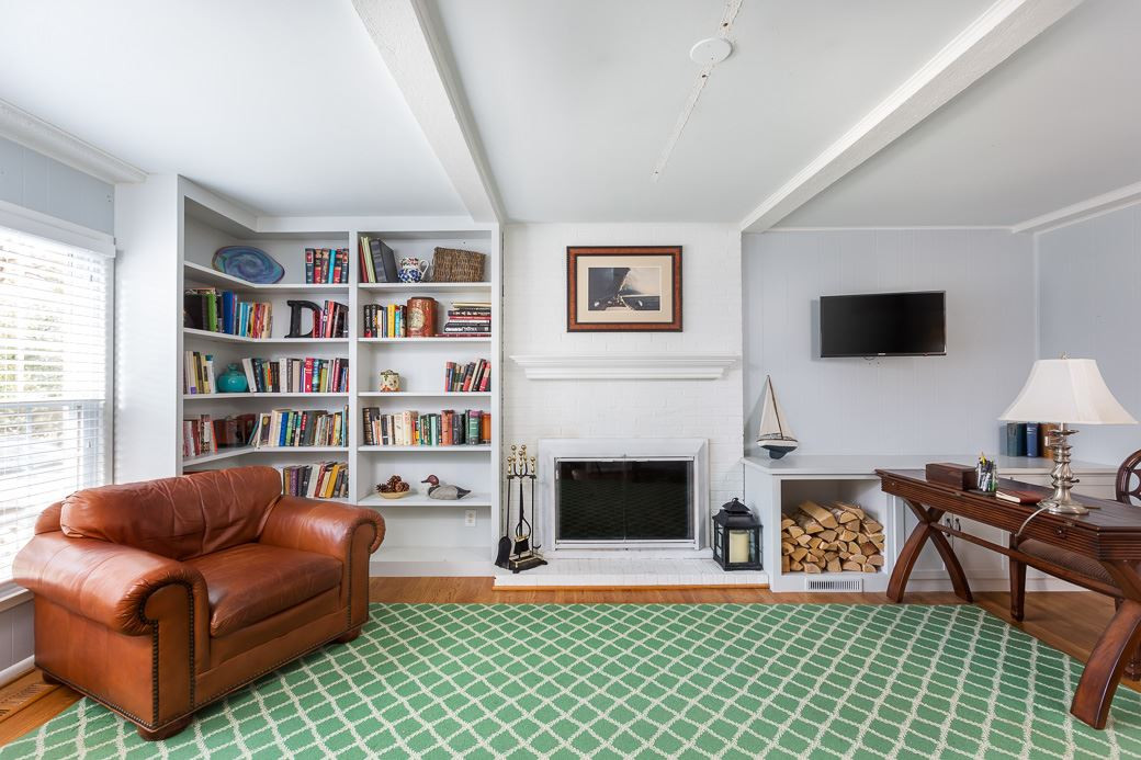 This family room provides even more space to enjoy reading or watching TV. Family Room
