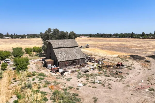 a view of a lake with a city